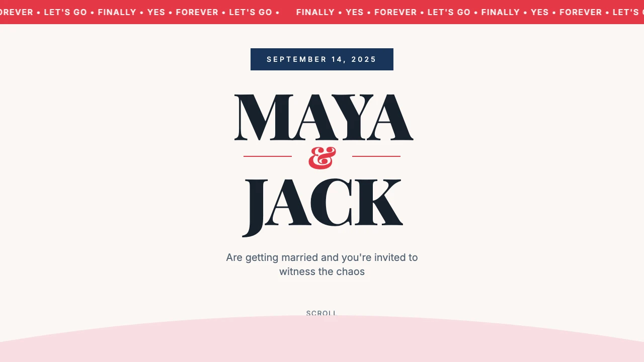 Loading preview of Bold Love Wedding